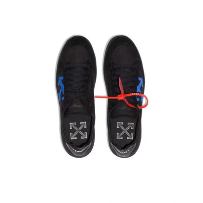 Off White  fashion sneakers low blue arrow
