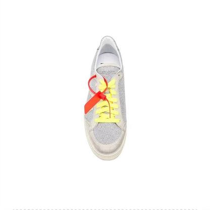 Off White suede loafers low white/silver