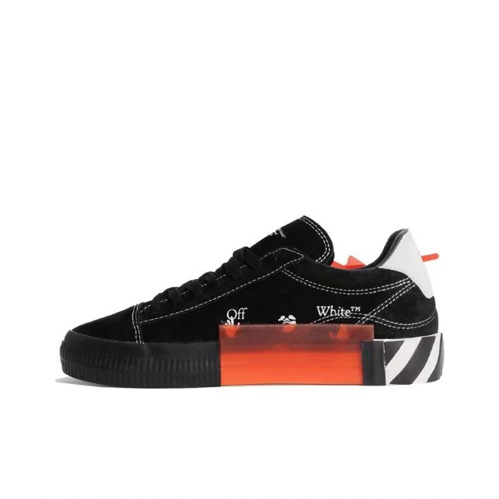 Off White suede twill sneakers Low black