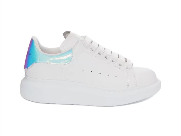 Alexander Mcqueen Women's Oversized Sneaker in White/shock Pink