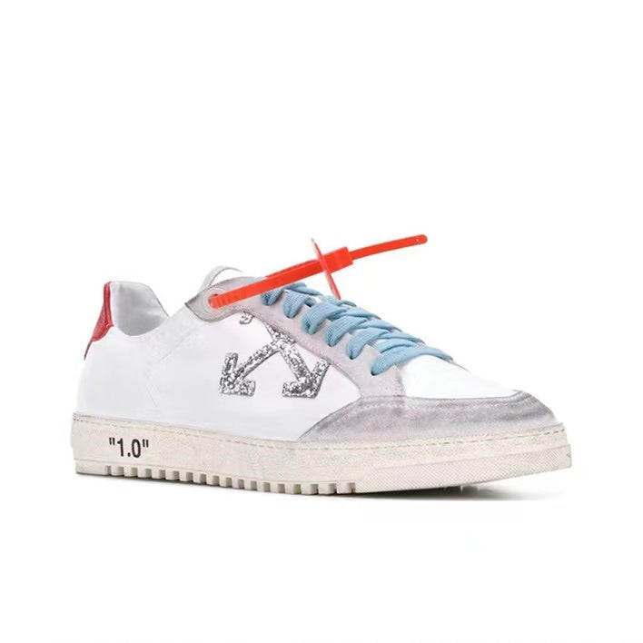 Off White l sneakers Low red/white
