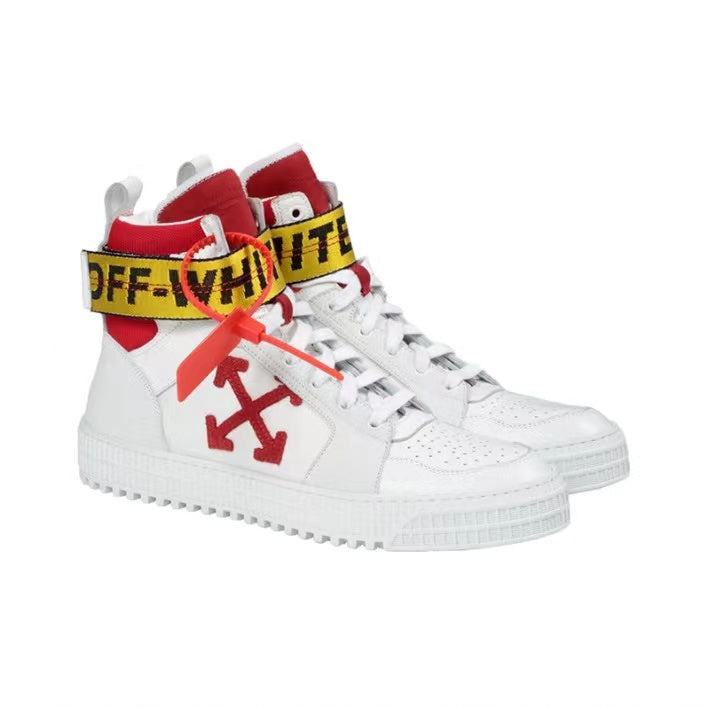 Off White HI  top sneakers 20s white/red