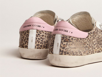 GOLDEN GOOSE Leopard-print suede Super-Star sneakers