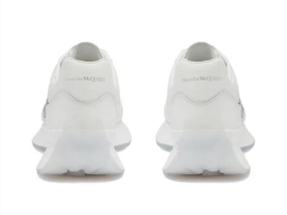 Alexander Mcqueen Women's Sprint Runner in White/silver