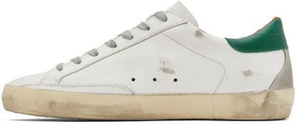 GOLDEN GOOSE White Super-Star Classic Low-Top Sneakers