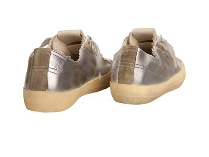 GOLDEN GOOSE V-Star In Silver