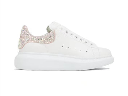 Alexander Mcqueen Women's Oversized Sneaker in White/clay