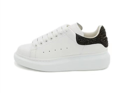 Alexander Mcqueen Women's Oversized Sneaker in White/jet Black
