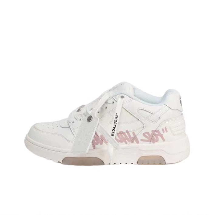 Off White out of office sneaker pink/white