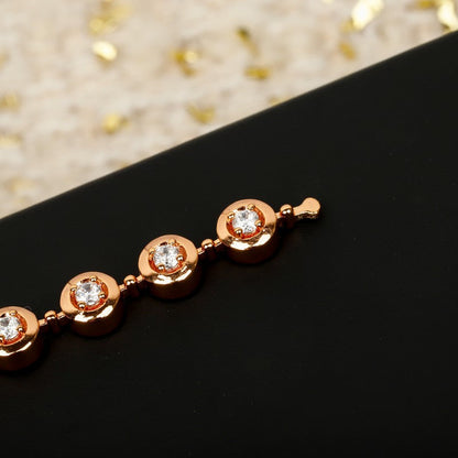 18K  Chanel NO.5 Diamond Gold Bracelet