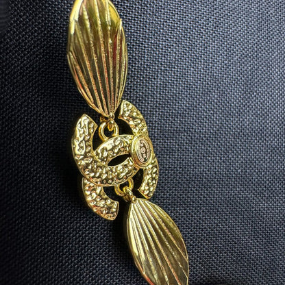 18K  Chanel 26C Crystal Gold Necklace